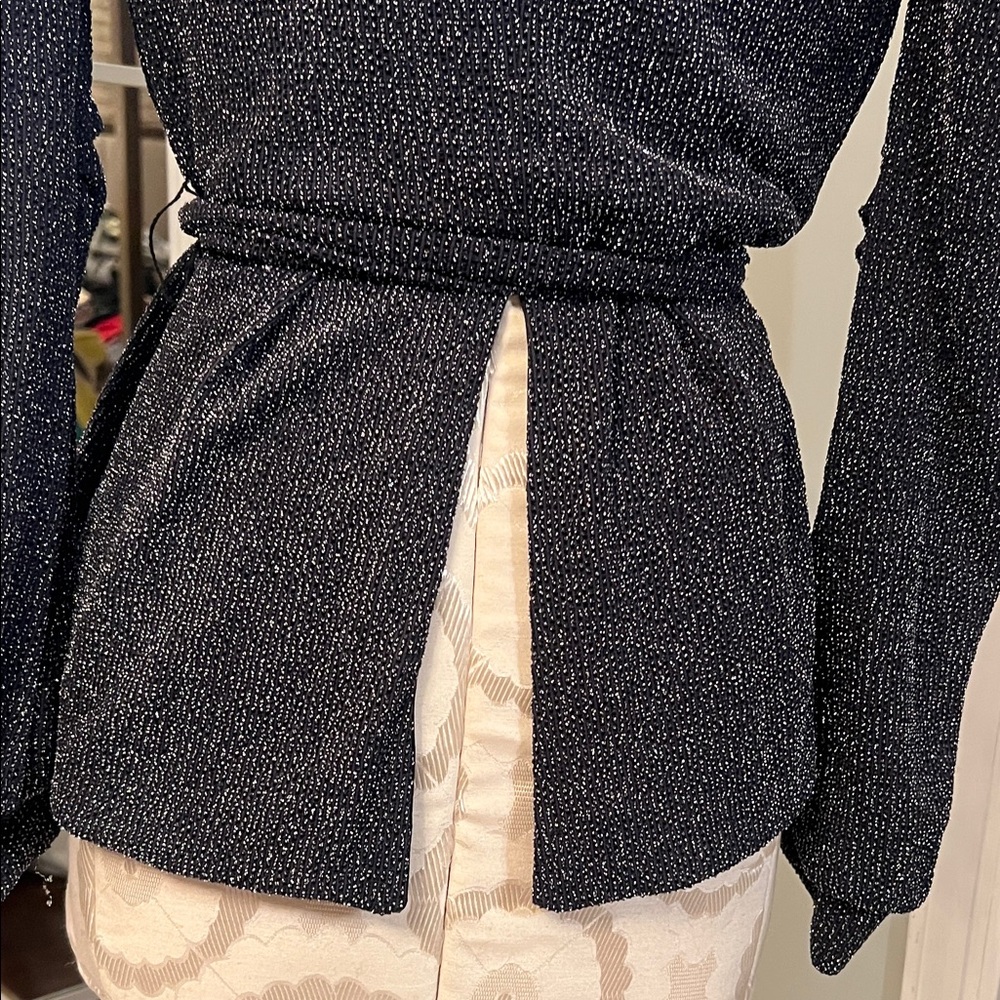 NWOT!!! BCBGeneration Black Metallic Cardigan‎ - Picture 7 of 9